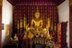 Laos: Main Buddha image in the sim (assembly hall) at Wat Sop Sickharam, Luang Prabang